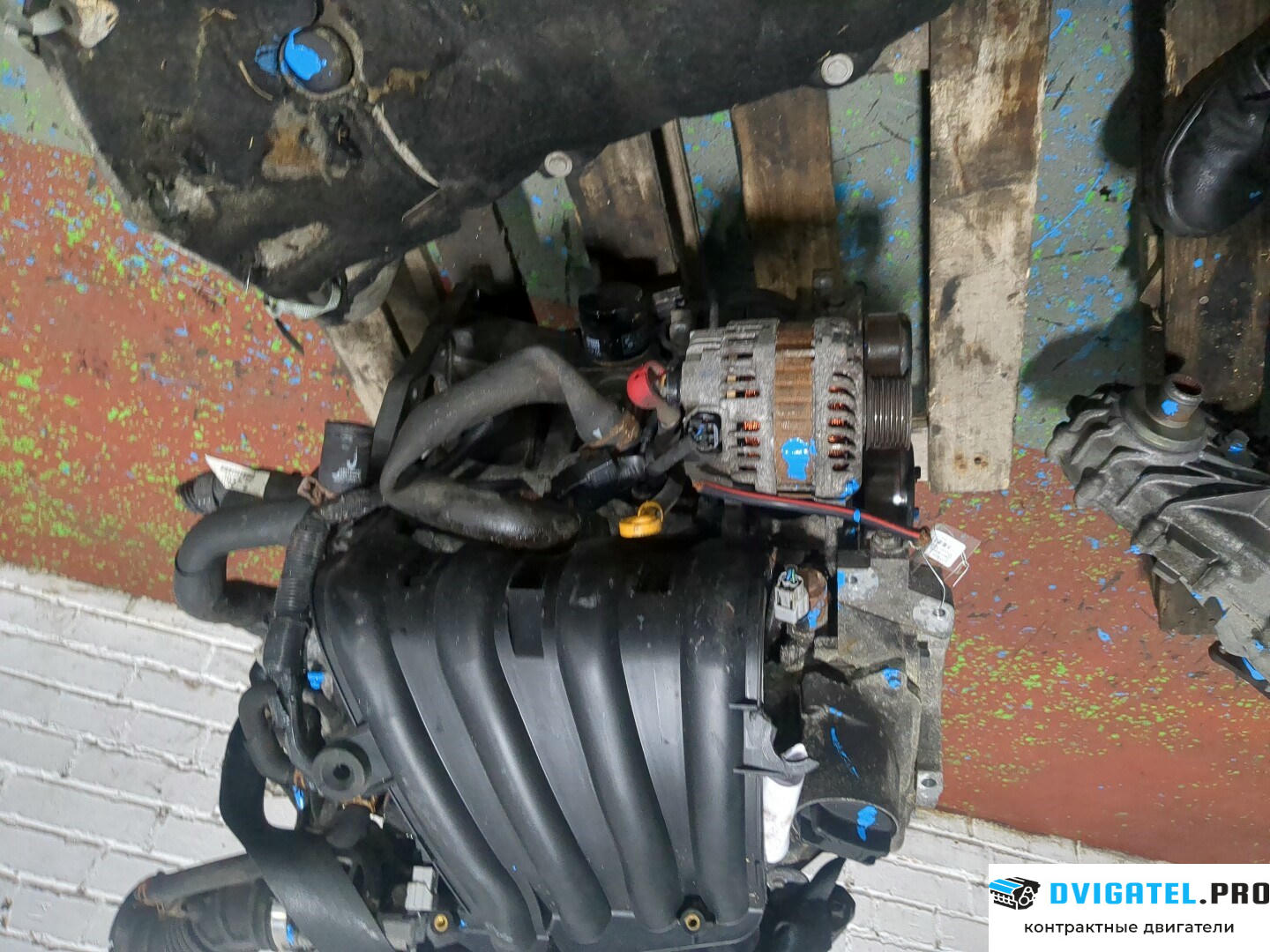 Двигатель Nissan Note E11 2006 - 2013 HR16DE 1.6 л., Бензин, Инжектор, артикул 9272516